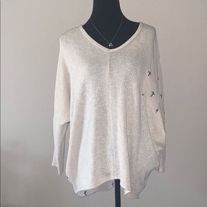 Carina lightweight sweater with crosses